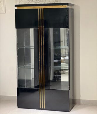 Black and Gold Display Cabinet