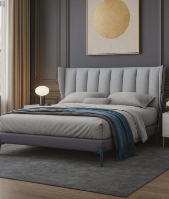 Grey Color Bed