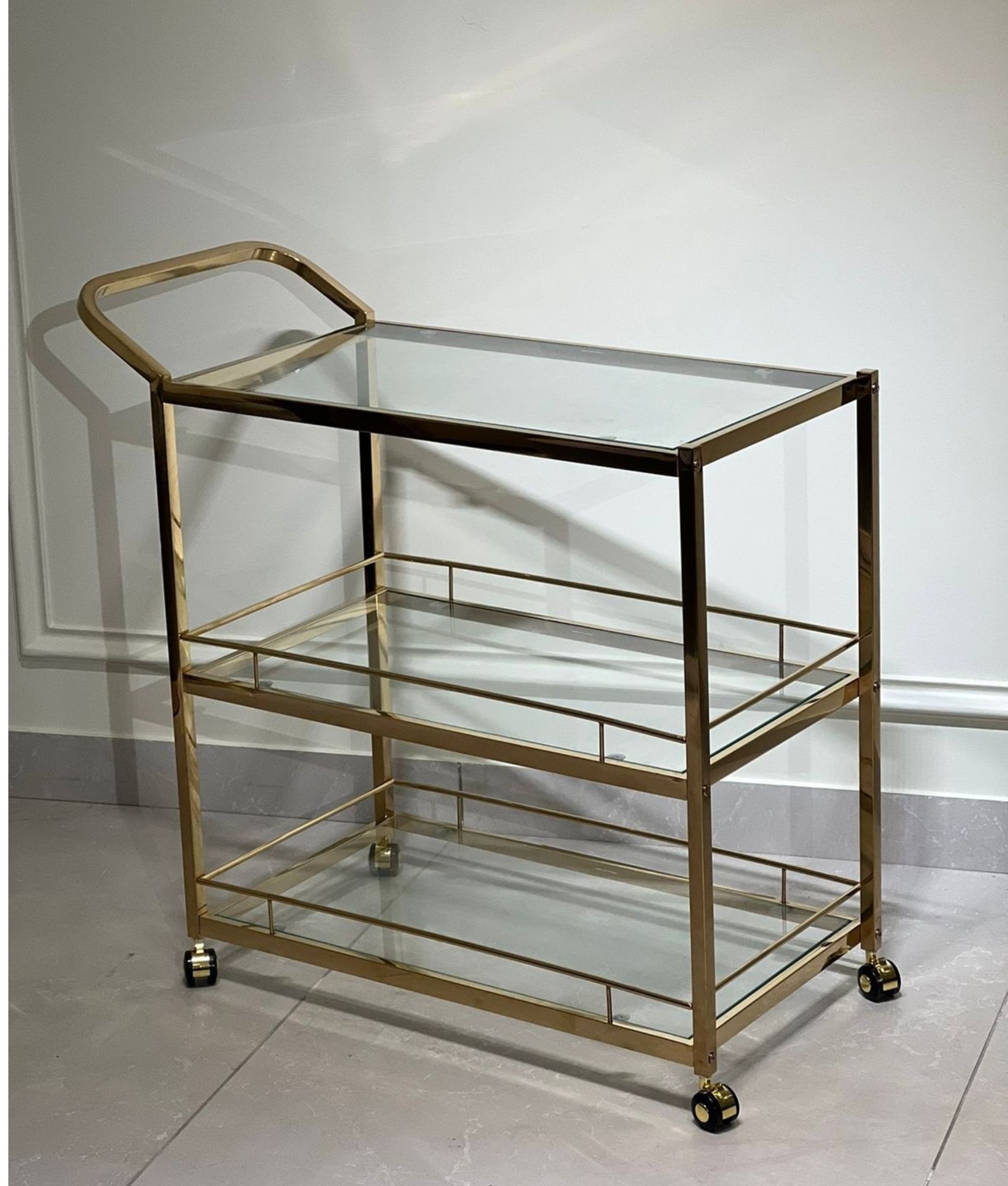 Serving Trolley with Glass